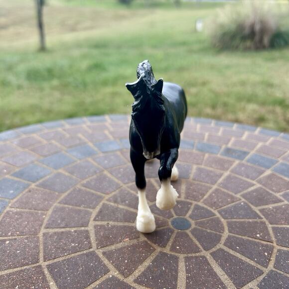 Preowned Breyer Clydesdale Black 6” X 5” Ready For Playtime! - Picture 4 of 4